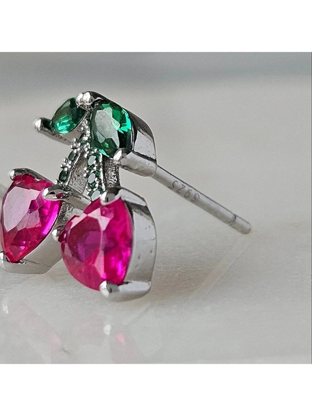 Cherry Fruit Stud Earrings - Never Worn, Charmed Aroma - Picture 4 of 4